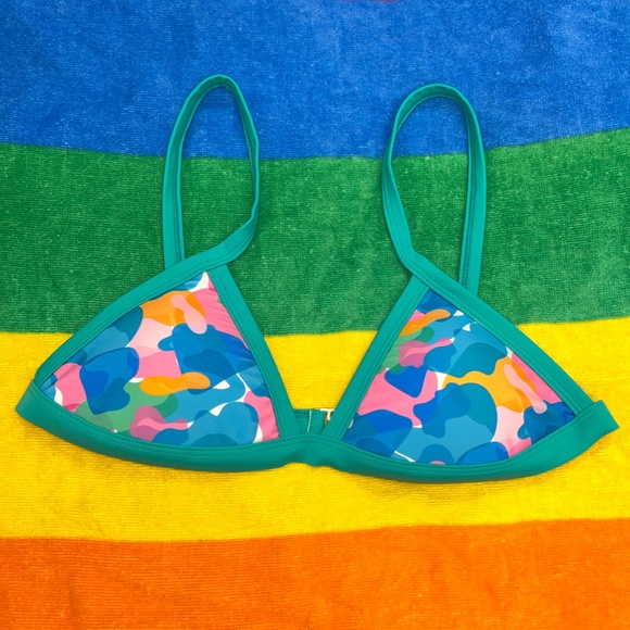 Serena Kaleidoscope Triangle Bikini Top - Picture 7 of 10